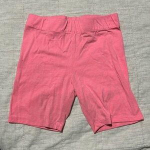 Pink Girls Biker Shorts. Size S(5/6)